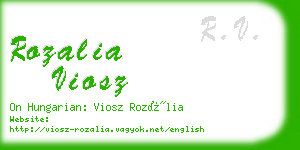 rozalia viosz business card
